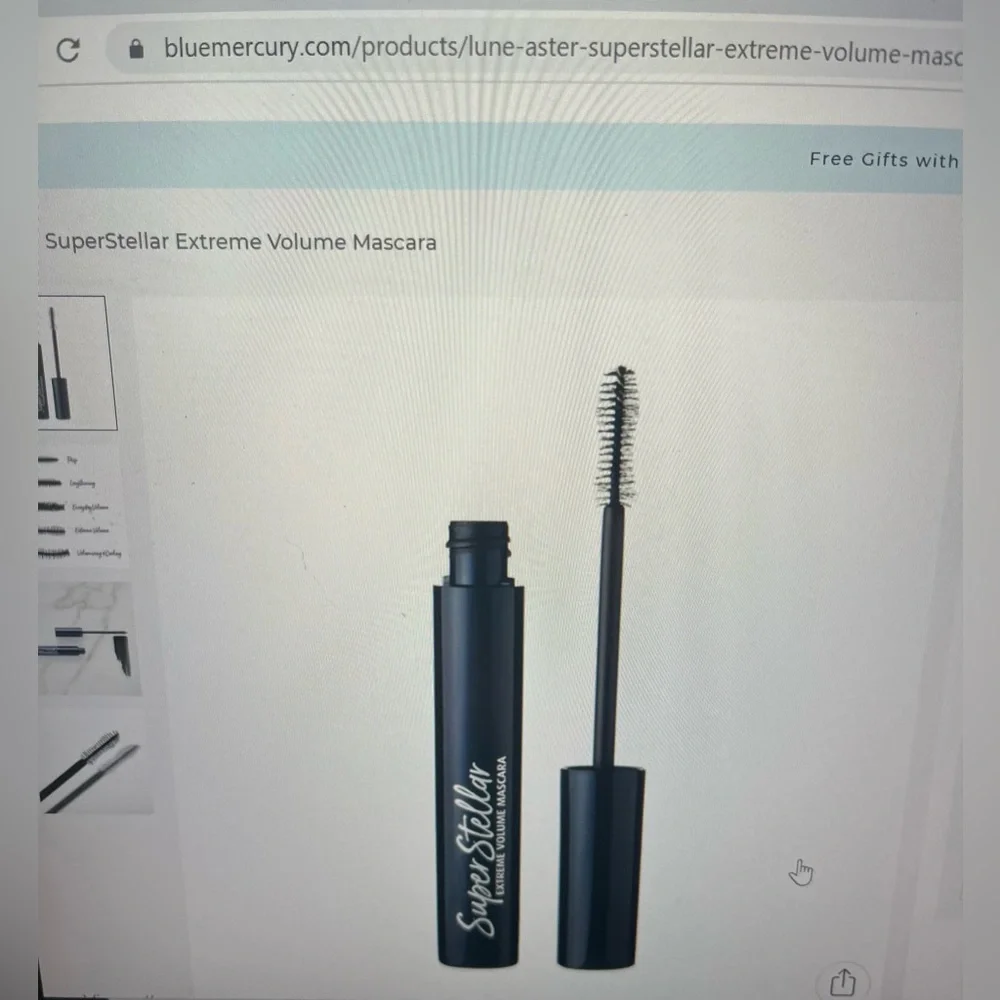 Lune and Aster,‎ BOGO superstellar, extreme, volume mascara, new inbox